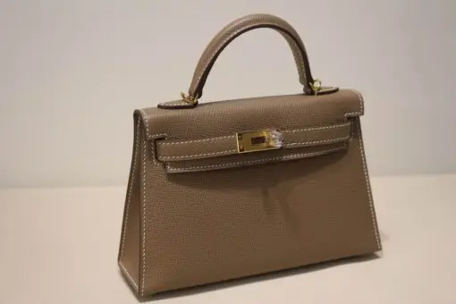 Hermès Kelly Mini Sellier Handbag Dark Brown