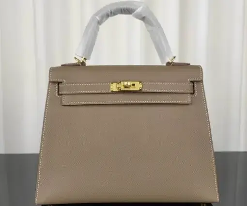 Hermes Kelly Bag Brown beige