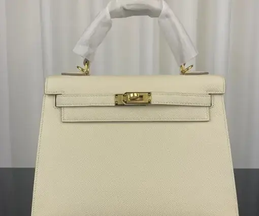 Hermes Kelly Bag Lite Off White
