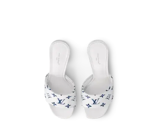 Alternative view of LV 6AM Mule White & Blue