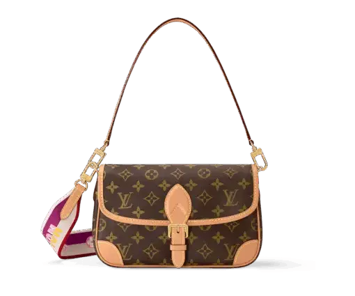 LV Diane Bag Fuchsia Brown