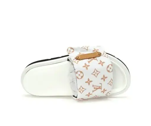 Alternative view of LV Pool Pillow Flat Comfort Mule White