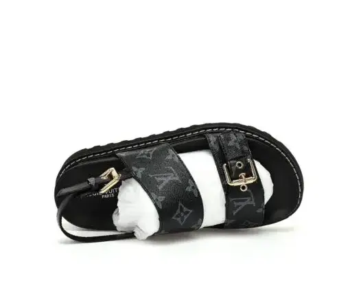 Alternative view of LV Monogram Paseo Flat Comfort Sandal Black