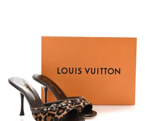 Alternative view of LV 6AM Mules Leopard-Print