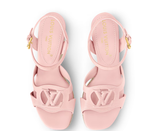 Alternative view of LV Isola Wedge Espadrille Pink
