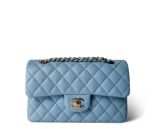 Chanel Classic Double Flap Bag Light Blue