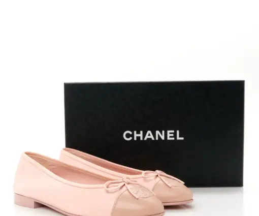 Chanel Ballet flats Lambskin Beige