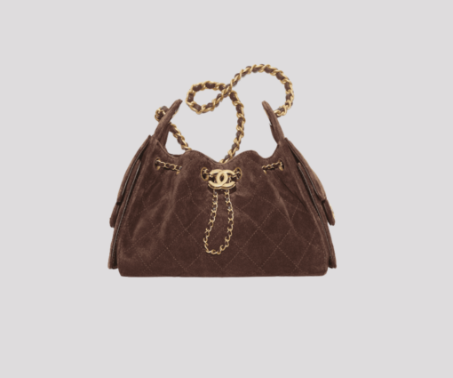 CHANEL 25 Small Handbag Dark Brown