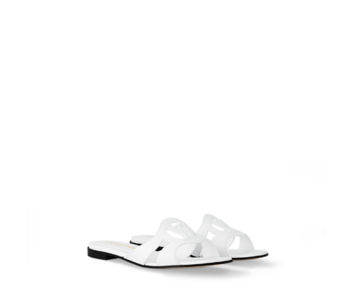 Alternative view of LV Isola Pantolette White
